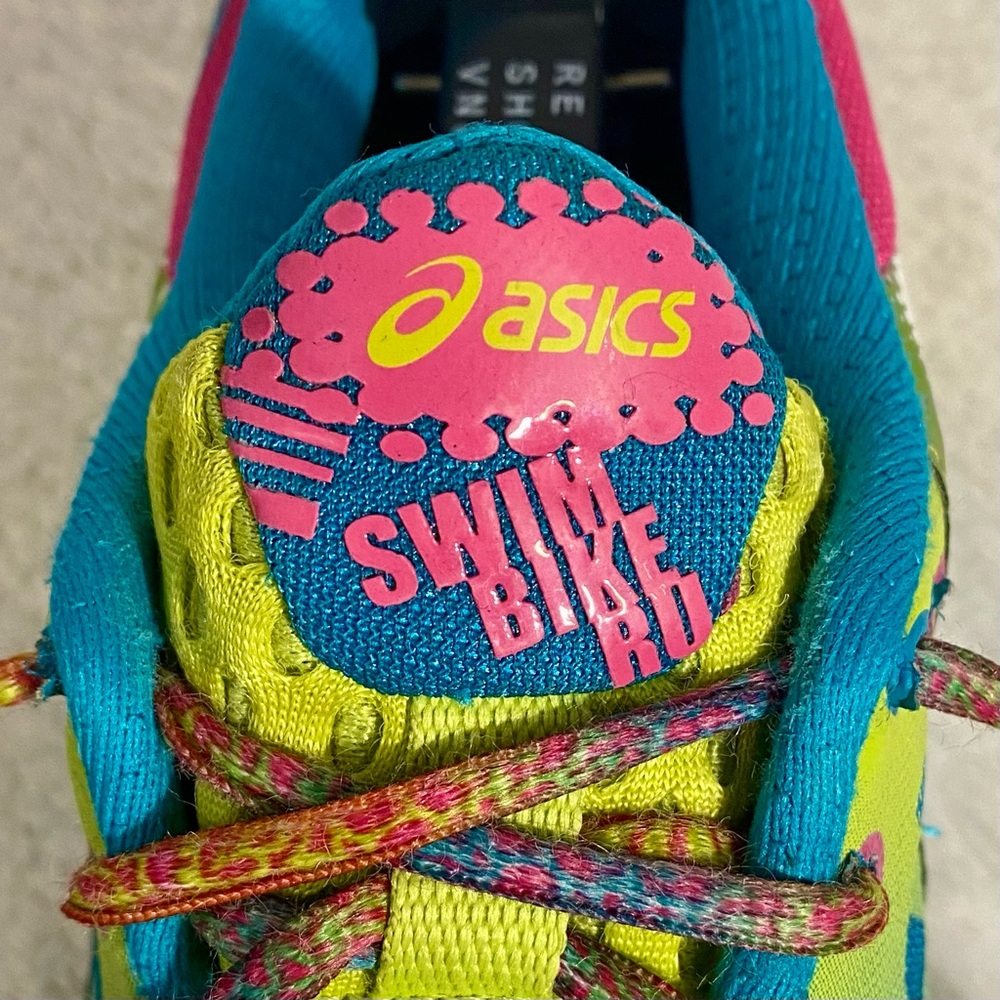 Asics Gel-Noosa Tri 9 Running Shoes Women’s Size 6 Capri Blue Raspberry Lime - Picture 13 of 13